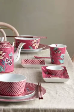 Pip Studio Sets Porseleinen Sets<Oriental Flower Festival Set/6 Sushi Donker Roze