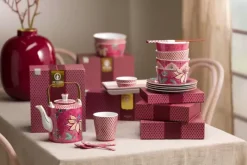 Pip Studio Sets Porseleinen Sets<Oriental Flower Festival Set/6 Theelepels Donker Roze