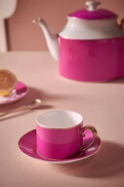 Pip Studio Kop/Schotel<Pip Chique Cappuccino Kop & Schotel Roze