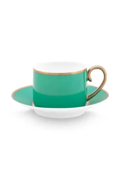 Pip Studio Kop/Schotel<Pip Chique Espresso Kop & Schotel Groen