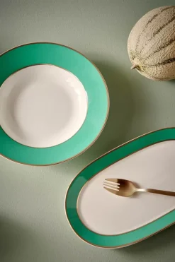 Pip Studio Taartplateaus<Pip Chique Ovale Taartplateau Groen