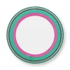 Pip Studio Dinerborden<Pip Chique Stripes Dinerbord Roze/Groen 28Cm