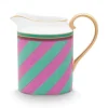 Pip Studio Melkkannen<Pip Chique Stripes Kan Klein Roze/Groen