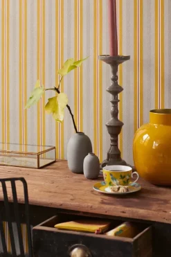 Pip Studio Vliesbehang<Blurred Lines Vliesbehang Beige/ Geel