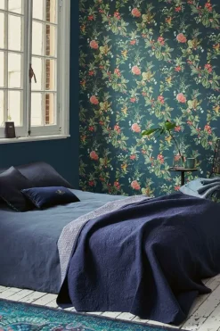 Pip Studio Vliesbehang<Floris Vliesbehang Donker Blauw
