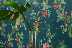 Pip Studio Vliesbehang<Floris Vliesbehang Donker Blauw