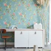 Pip Studio Vliesbehang<Floris Vliesbehang Petrol Blauw