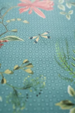 Pip Studio Vliesbehang<Floris Vliesbehang Petrol Blauw