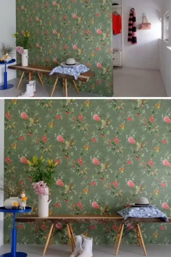 Pip Studio Vliesbehang<Floris Vliesbehang Groen