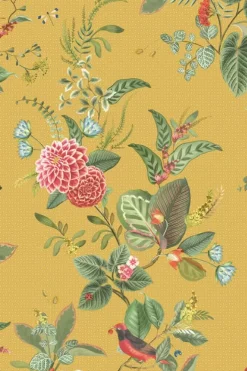 Pip Studio Vliesbehang<Floris Vliesbehang Geel