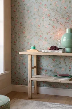 Pip Studio Vliesbehang<Good Nightingale Vliesbehang Licht Blauw/ Grijs