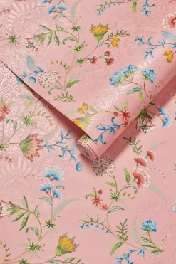 Pip Studio Vliesbehang<La Majorelle Vliesbehang Roze