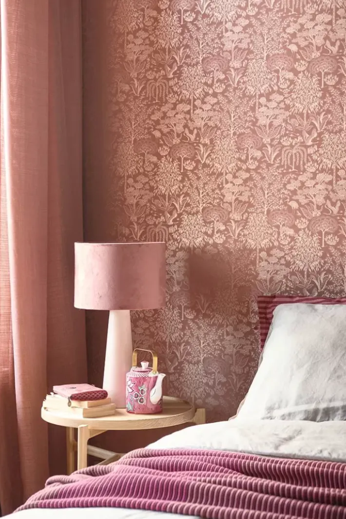 Pip Studio Vliesbehang<Origami Tree Vliesbehang /Rose Goud Terra