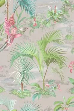 Pip Studio Vliesbehang<Palm Scene Vliesbehang Grijs