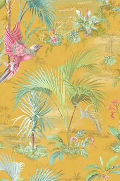 Pip Studio Vliesbehang<Palm Scene Vliesbehang Geel