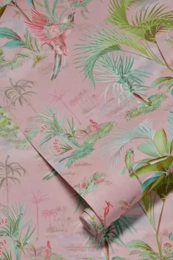 Pip Studio Vliesbehang<Palm Scene Vliesbehang Roze