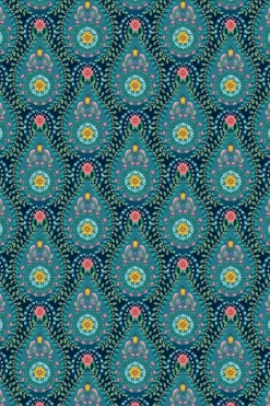 Pip Studio Vliesbehang<Raindrops Vliesbehang Donker Blauw