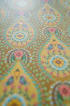 Pip Studio Vliesbehang<Raindrops Vliesbehang /Oker Geel