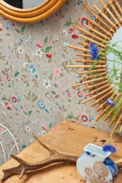 Pip Studio Vliesbehang<Spring To Life Vliesbehang Khaki Groen