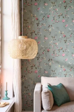 Pip Studio Vliesbehang<Tokyo Blossom Vliesbehang Jade Groen
