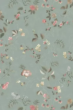 Pip Studio Vliesbehang<Tokyo Blossom Vliesbehang Jade Groen