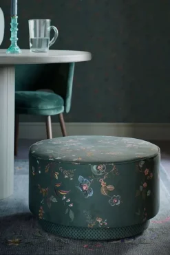 Pip Studio Poefen En Stoelen<Poef Large Kawai Flower Groen