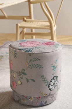 Pip Studio Poefen En Stoelen<Poef Medium Fleur Grandeur Khaki