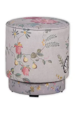 Pip Studio Poefen En Stoelen<Poef Medium Fleur Grandeur Khaki