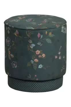 Pip Studio Poefen En Stoelen<Poef Medium Kawai Flower Groen