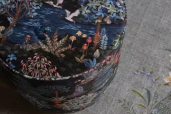 Pip Studio Poefen En Stoelen<Poef Medium Pip Garden Donkerblauw