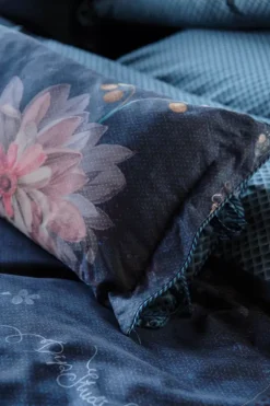 Pip Studio Kussens<Rechthoekig Sierkussen Lang Tokyo Bouquet Donker Blauw