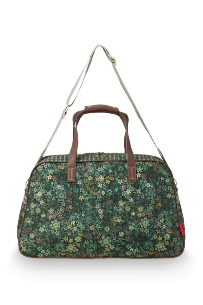 Pip Studio Weekendtassen<Reistas Medium Tutti I Fiori Groen
