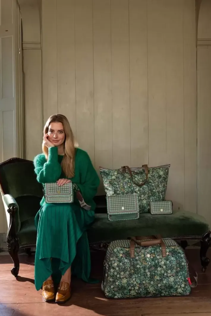 Pip Studio Weekendtassen<Reistas Medium Tutti I Fiori Groen