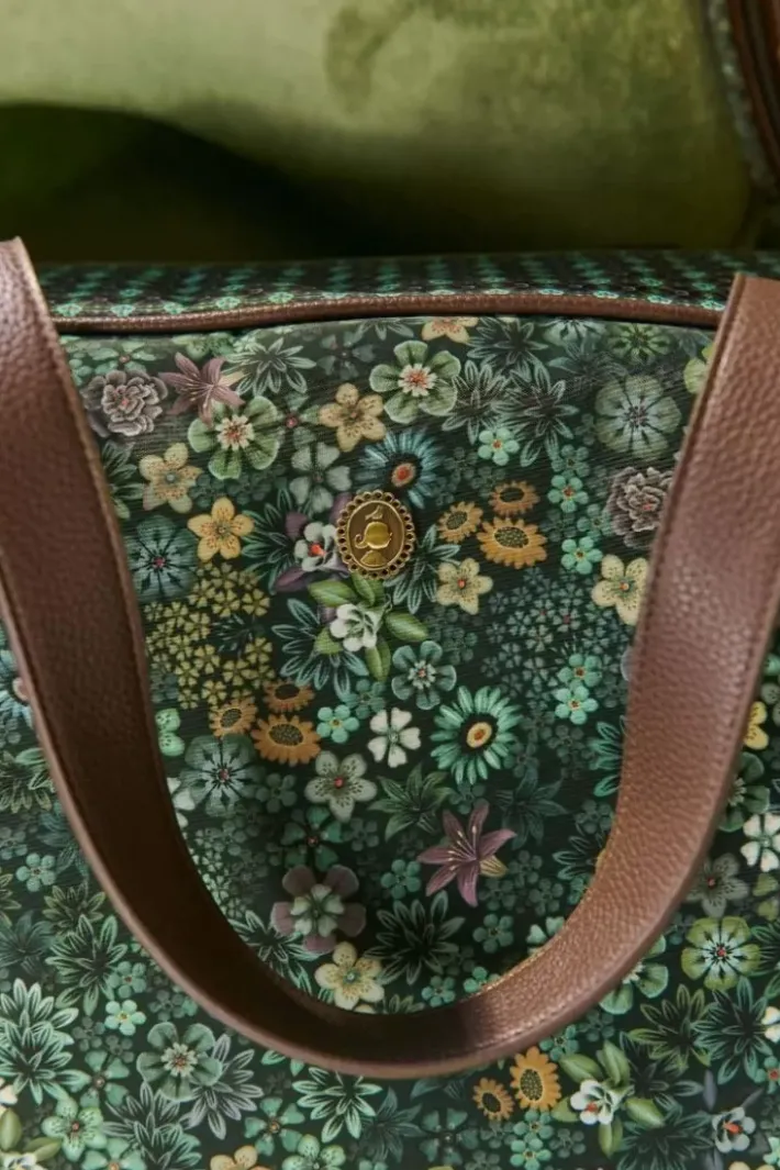 Pip Studio Weekendtassen<Reistas Medium Tutti I Fiori Groen