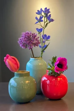 Pip Studio Sale Kleine Vaasjes<Ronde Mini Vaas 10 Cm Rood