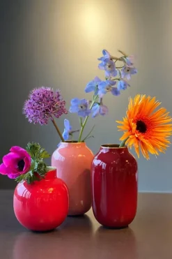 Pip Studio Sale Kleine Vaasjes<Ronde Mini Vaas 10 Cm Rood