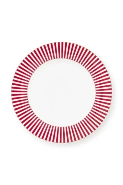 Pip Studio Dinerborden<Royal Stripes Dinerbord Donker 26.5Cm Roze