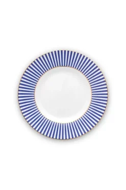 Pip Studio Gebaksborden<Royal Stripes Gebaksbord 17 Cm Blauw