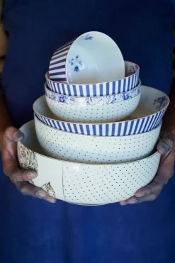 Pip Studio Kommen<Royal Stripes Kom 15 Cm Blauw