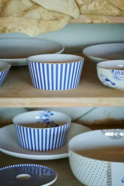 Pip Studio Kommen<Royal Stripes Kom 12 Cm Blauw