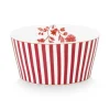 Pip Studio Kommen<Royal Stripes Kom Donker 12Cm Roze
