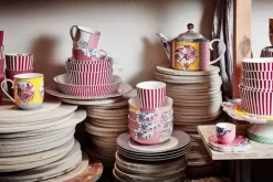 Pip Studio Kommen<Royal Stripes Kom Donker 15Cm Roze