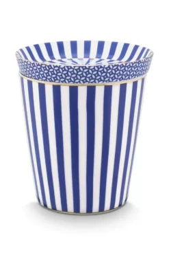 Pip Studio Sets Porseleinen Sets<Royal Stripes Mok & Theetip Blauw
