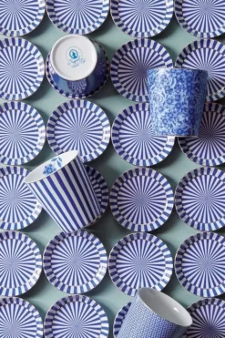 Pip Studio Sets Porseleinen Sets<Royal Stripes Mok & Theetip Blauw