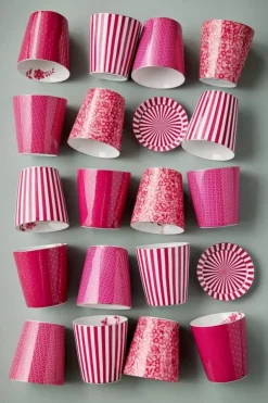 Pip Studio Sets Porseleinen Sets<Royal Stripes Mok & Theetip Donker Roze