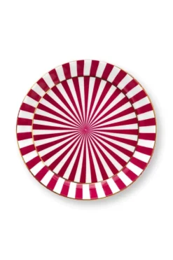 Pip Studio Sets Porseleinen Sets<Royal Stripes Mok & Theetip Donker Roze