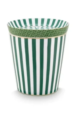 Pip Studio Sets Porseleinen Sets<Royal Stripes Mok & Theetip Groen