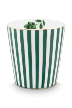 Pip Studio Sets Porseleinen Sets<Royal Stripes Mok & Theetip Groen