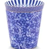 Pip Studio Sets Porseleinen Sets<Royal Stripes Mok Bloemen & Theetip Blauw