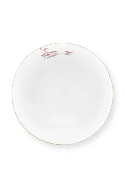 Pip Studio Koffiemokken<Royal Stripes Mok Bloemen Donkerroze